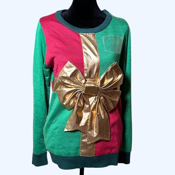 Tipsy Elves | Women’s Christmas Present Ugly Christmas Sweater | Size S | NWT - Picture 3 of 8